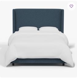 Modern King Upholstered Platform Bed | Excellent Condition