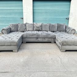 Sectional Sofa, Grey Color