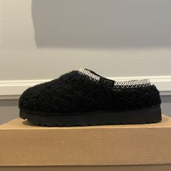 UGG Tasman Maxi Curly Slipper(Black)