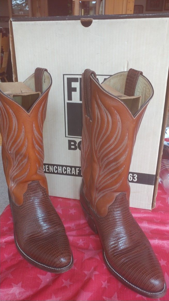 Fry Western Boots Snakeskin