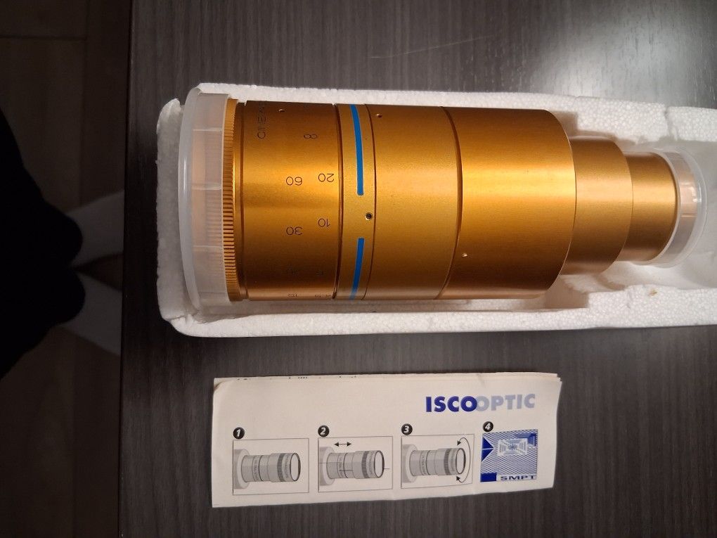 ISCOPTIC Projection Lens 35MM Cinema Lens Brand New.
