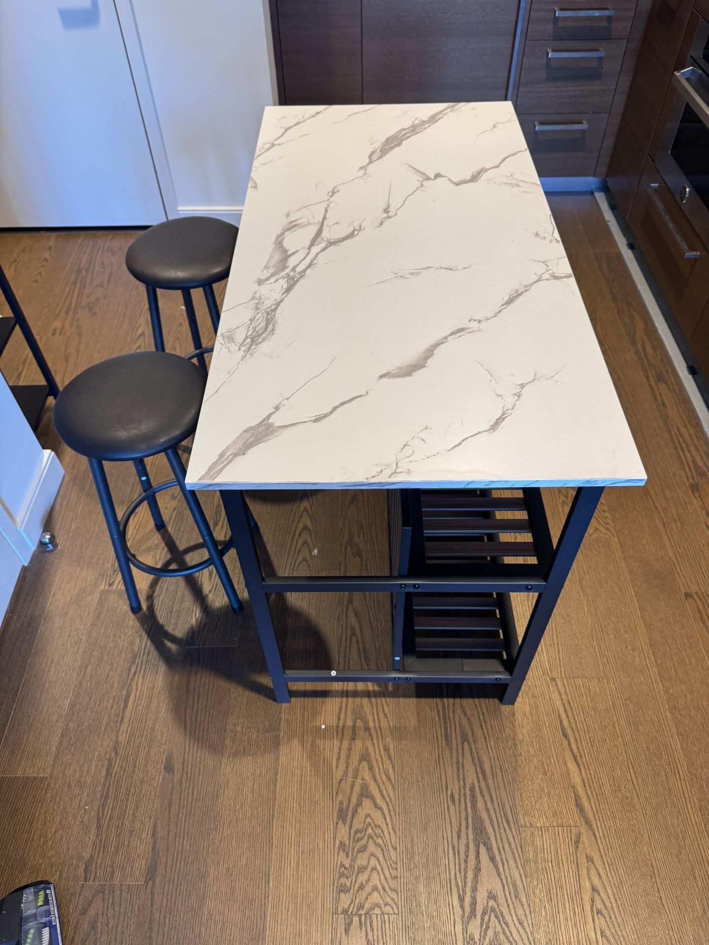Kitchen Island Set - island and two stools