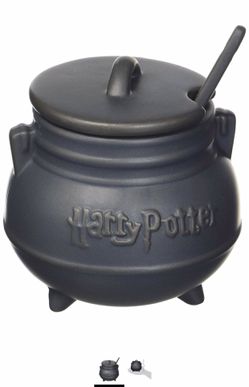 Harry Potter 48013 Cauldron Soup Mug with Spoon, Standard, Black