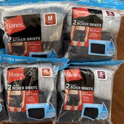 Hanes Tagless 2 Boxer Brief Pack Sizes S & M $3 each