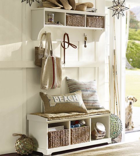 Pottery Barn Entryway Shelf