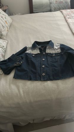 Blue denim jacket size medium Ann Taylor