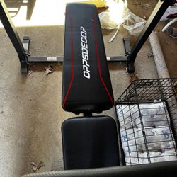 Bench Barbell And Weights 