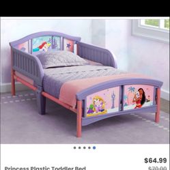 Princess Plastic Toddler Bed Frame/ Bed Frame/ Bed/ Kids/ Toys/ Bedroom/ Furniture/ New