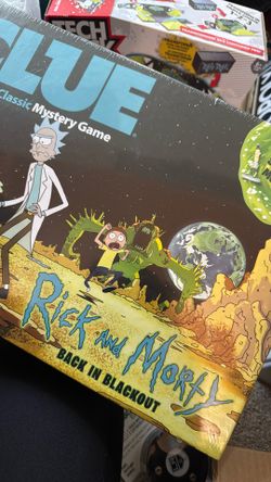 Clue Rick And Morty Back In Blackout  Adult Swim Board Game  NEW 