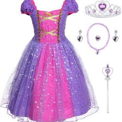 JerrisApparel Girl Princess Costume Dress for Birthday Party