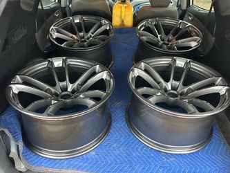 Powder coating and sandblasting