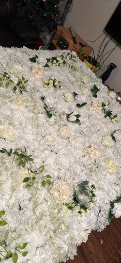 White Flower Wall