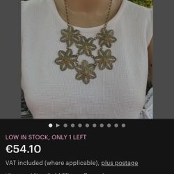 Beautiful Necklace With Matching Earrings 