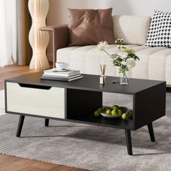 Modern Coffee Table, Black - N207A