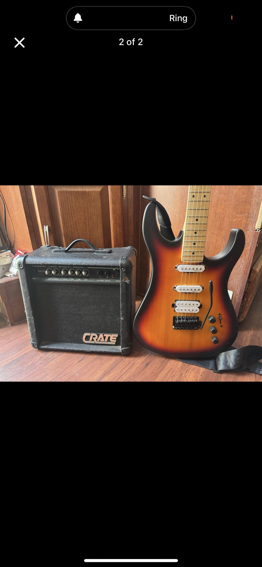 Guitarra Nueva Con Amplificador