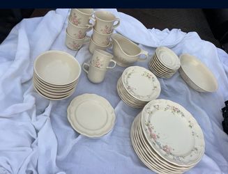 Dinning Set Plate Bowl Pfaltzgraff Floral Dinnerware 