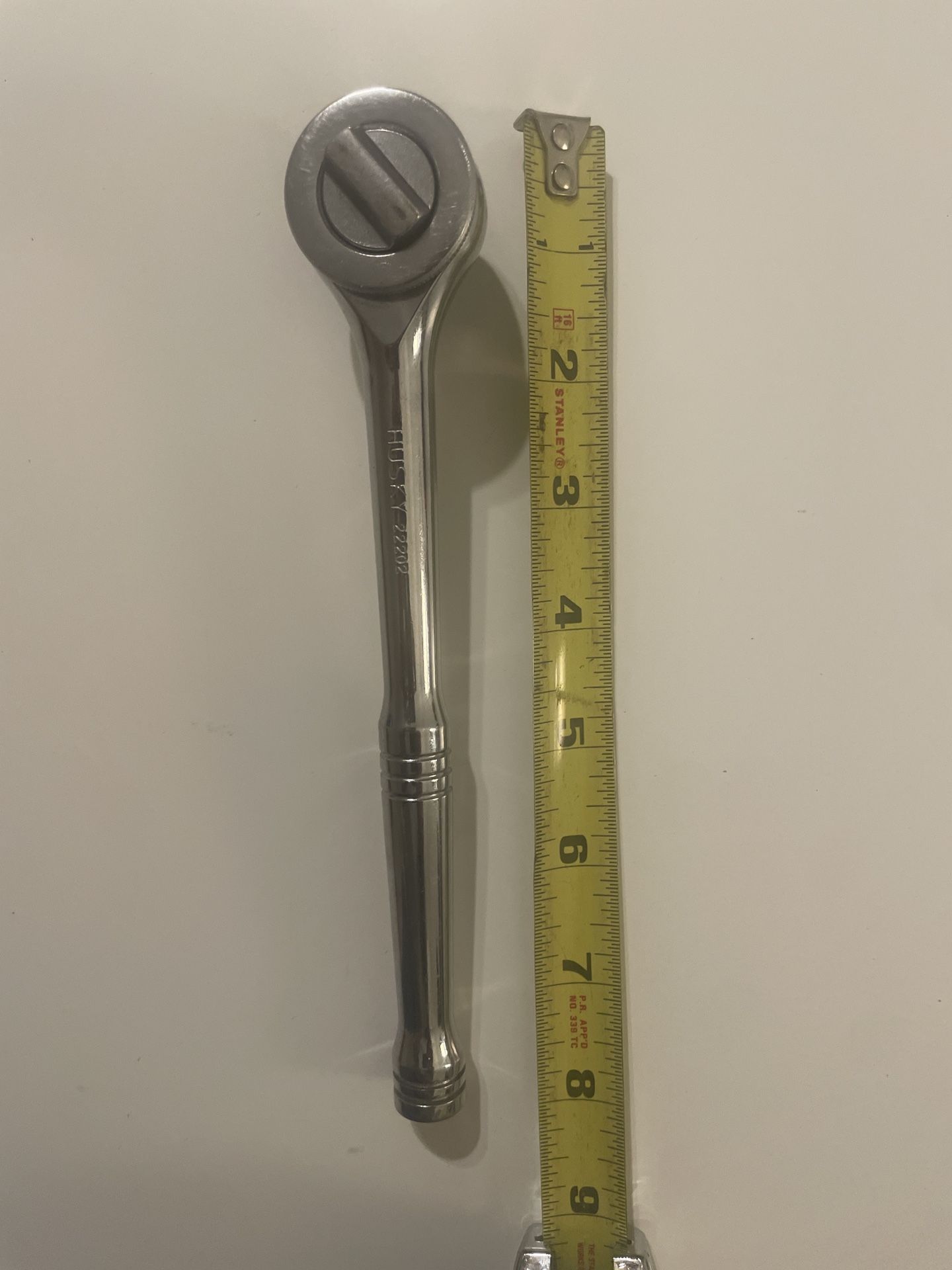 Husky 22202 3/8 Inch Quick Release Ratchet 8" Made in The USA