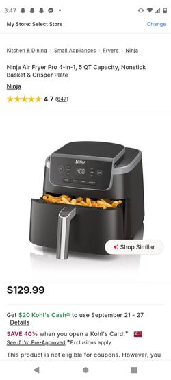 Ninja air fryer pro 4 in 1 brand new