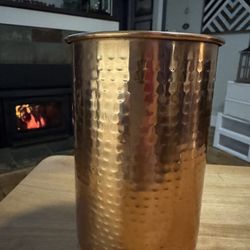 Copper Coated Kitchen Utensil Holder 7-Inch Tool Caddy