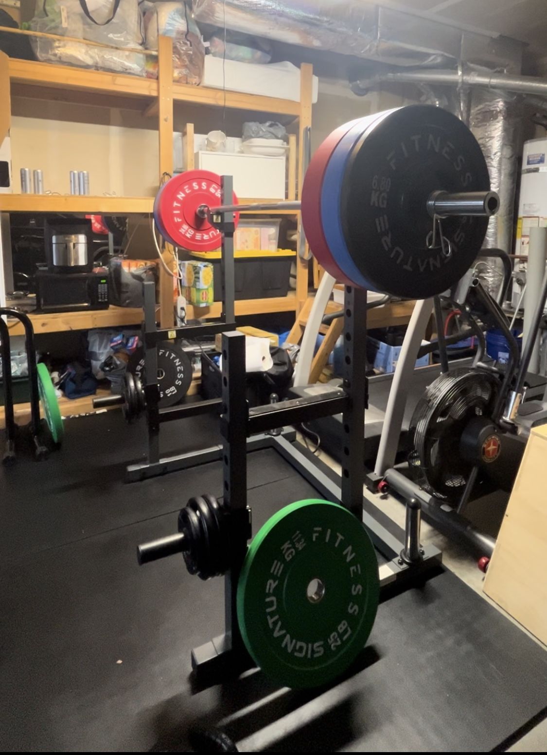 Used Low Profile Combo Squat Rack And Bench Rack