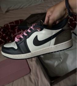 Air Jordan 1 Low White Black Mocha Sneakers