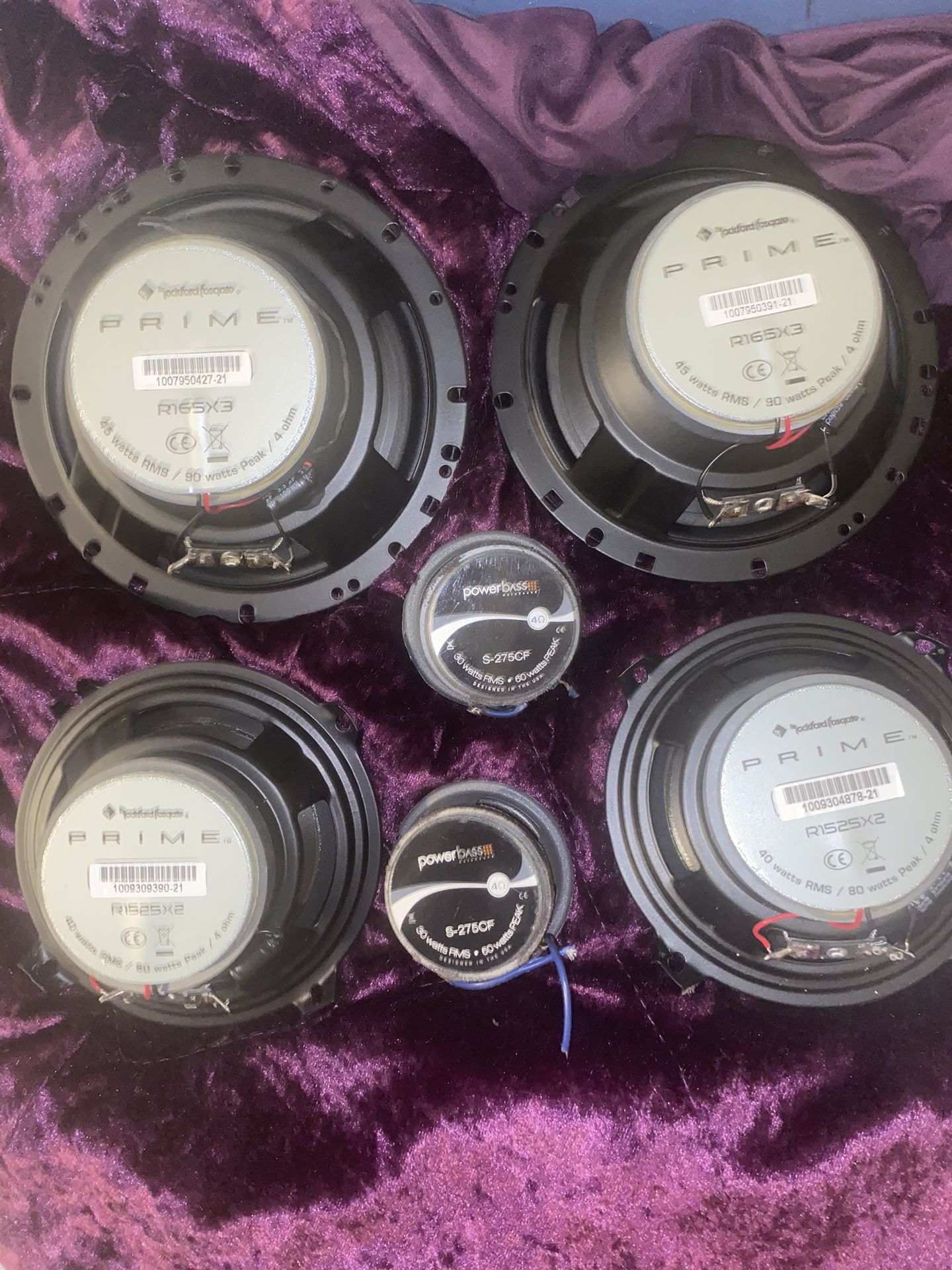 Rockford Fosgate R1525X2 5.25Inch Full Range Coaxial Speaker Set of