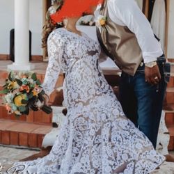 Custom Wedding Dress Size 10-12