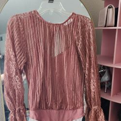 Lacey Shirt, Dressy Pink Shirt, Dressy Top