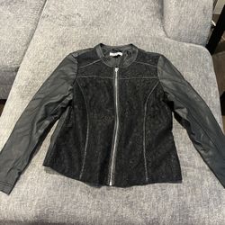 Two Women’s Faux Leather Jackets M/L