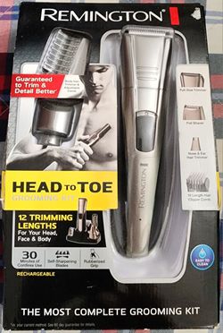 Remington Rechargable Head to Toe Complete Grooming Kit