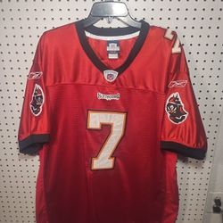 Tampa Bay Buccaneers Jeff Garcia #7 Reebok Authentic Red Sewn Jersey Size 54