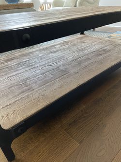 Pottery barn clint coffee table discount