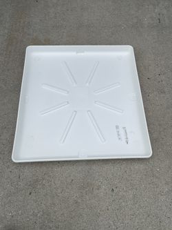 29 in. x 33 in. Low Profile Washing Machine Drain Pan in White