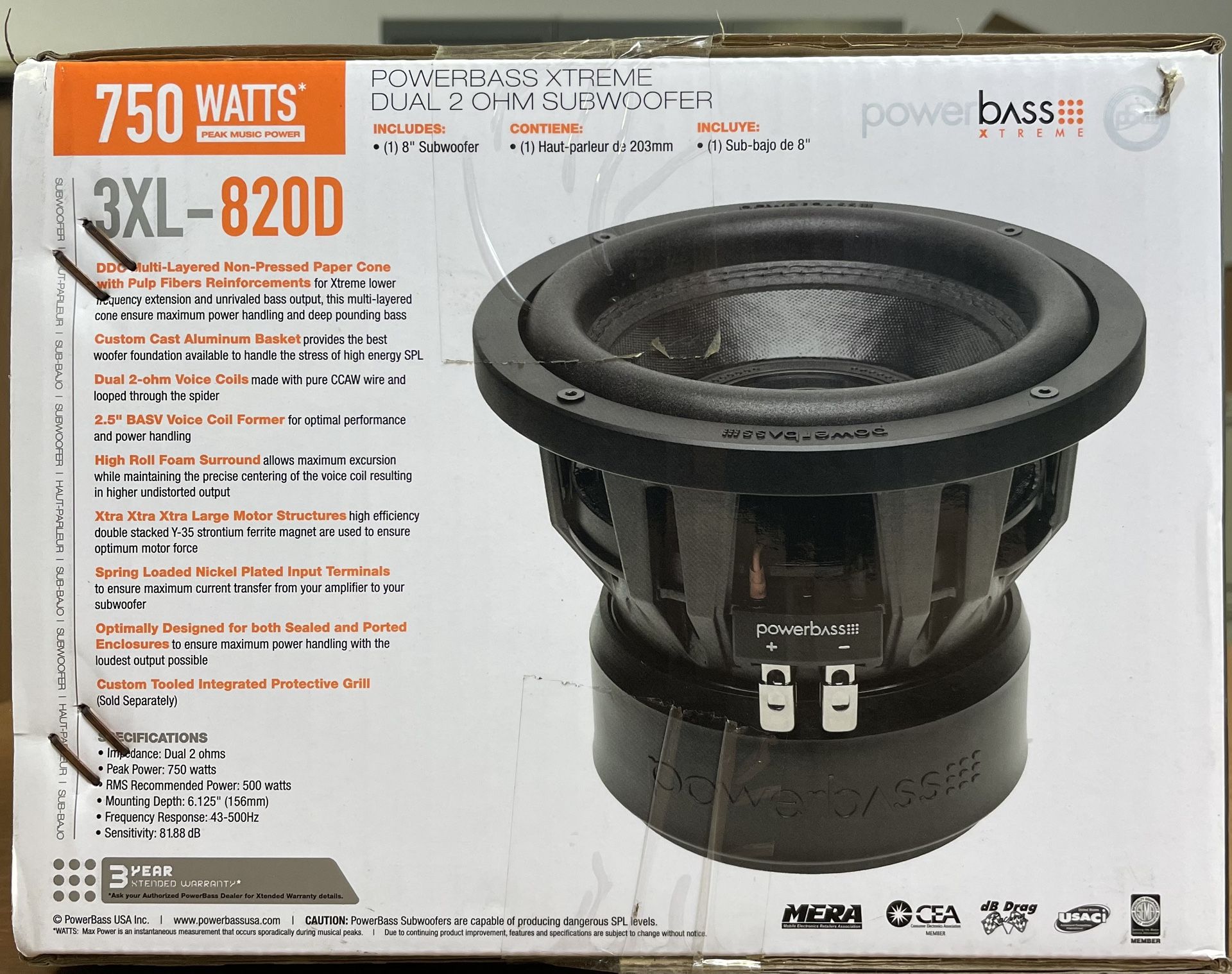 PowerBass 3XL-820D