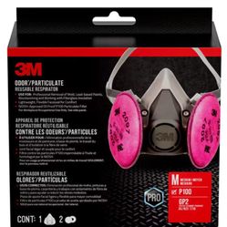 6297 P100 Mold and Lead Paint Removal Reusable Respirator NEW