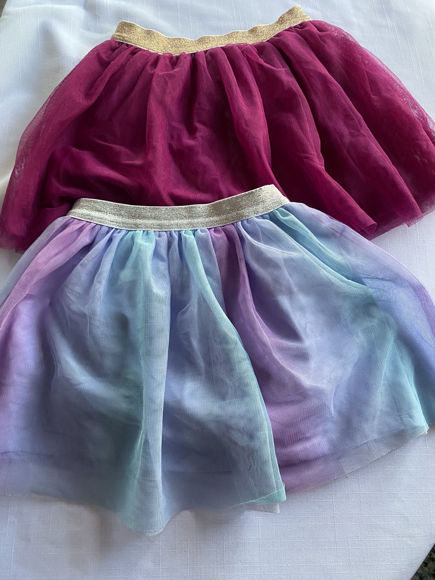 Jumping Bean Girls Purple and Teal/Purple Scooter Skirts Size 5