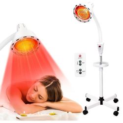 
3.8
3.8 out of 5 stars
(21)
Infrared Light 275W Red Light Therapy Heat Lamp with Remote Control for Relieve Joint Pain and Muscle Aches, Adjustable D
