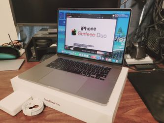 16in Apple MacBook Pro, Core i7, 500GB, 32gb Ram, Touchbar, Radeon Pro, Newest MacOS