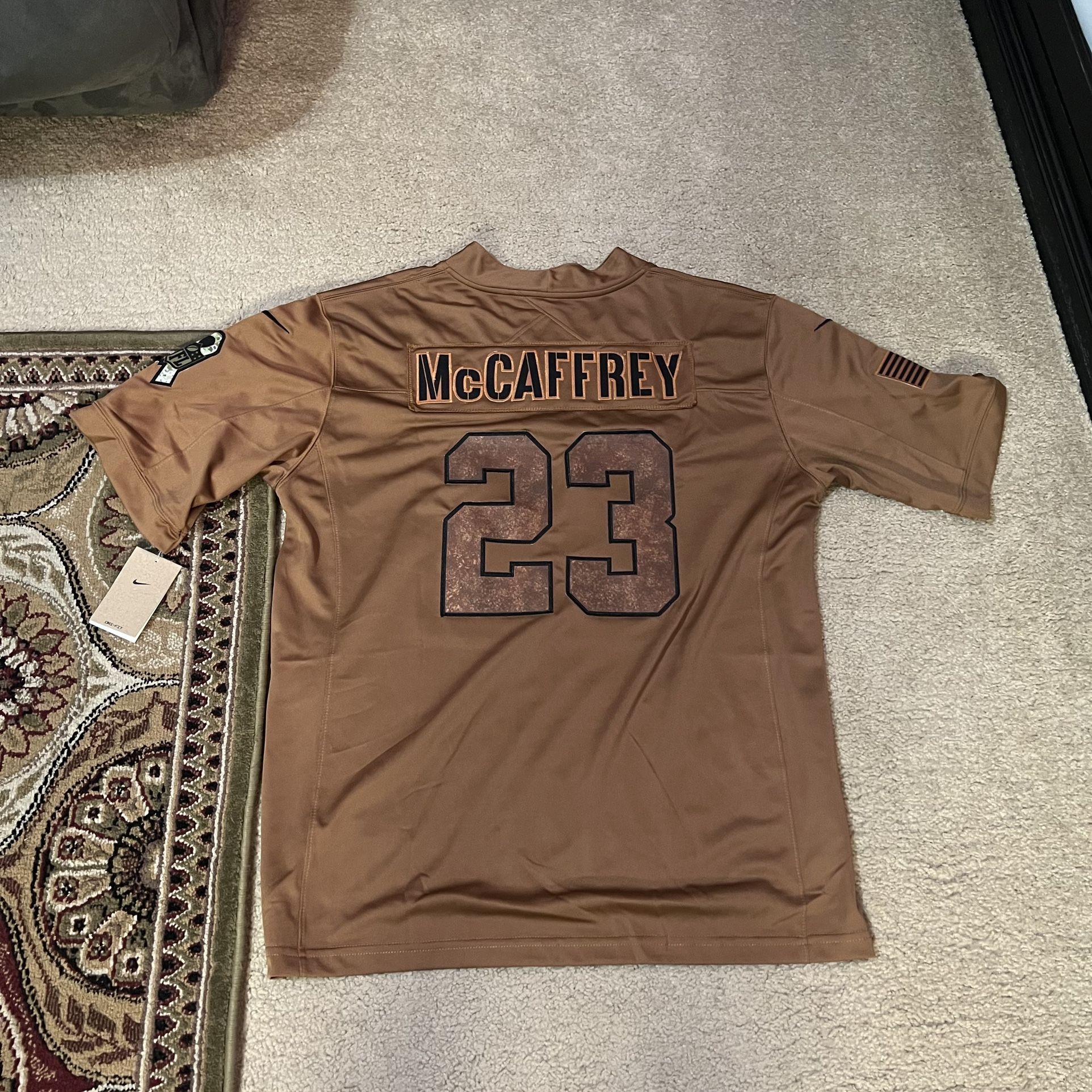 San Francisco 49ers Christian McCaffrey 23 Salute to Service Jersey Stitched Dri Fit L Fan shop