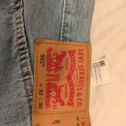 Levi's Jeans. 33x30- Light Blue. 