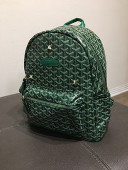 green goyard backpack