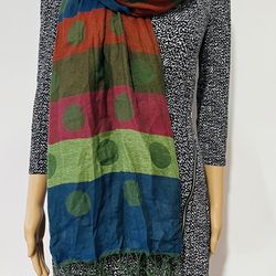 Women Fashion Crinkle Soft Large Scarf Wrap Shawl - Multicolors