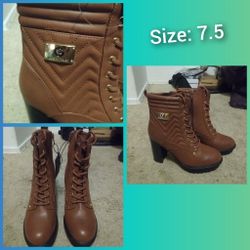 Brown Boots Size 7.5
