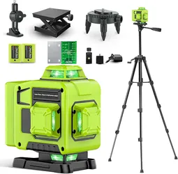 Laser Level 360 Self Leveling with Tripod,CinusLinus 4D Lazer Level,4x360° Cross Line Laser for Construction Project Renovation,Floor Tile, Laser Leve