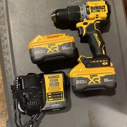 Hammer Drill Dewalt Xr Con (2) Baterías 8.0 Power pack 