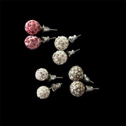 Disco Ball Crystal Earrings 