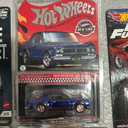 2022 Hot Wheels BLUE 1972 SKYLINE H/T 2000GT-R Redline Club