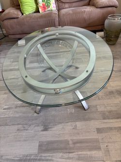 Mesa de sala ovalada de 45x32x16 inch