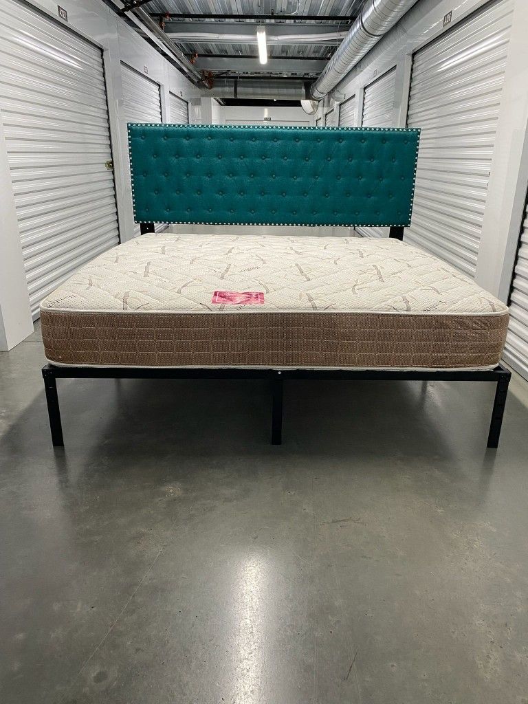King Bed Frame With Mattress