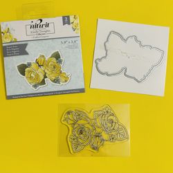 Elegant Roses Stamp w/Coordnating Die Cut